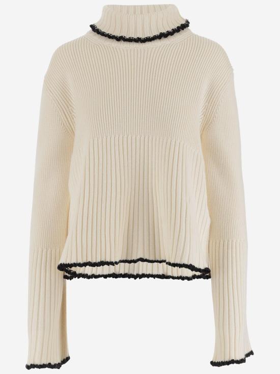 25FW 질샌더 스웨터 J02GP0233 IVORY