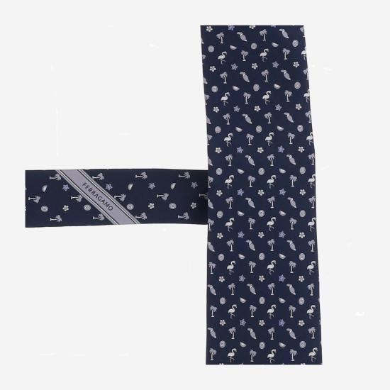 26FW 살바토레 페라가모 넥타이 351440 NAVY - SALVATORE FERRAGAMO