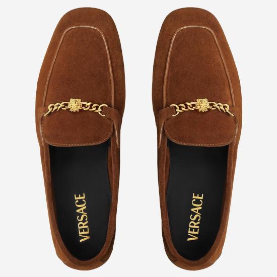 26SS 베르사체 플랫 슈즈 1023348 BROWN - VERSACE