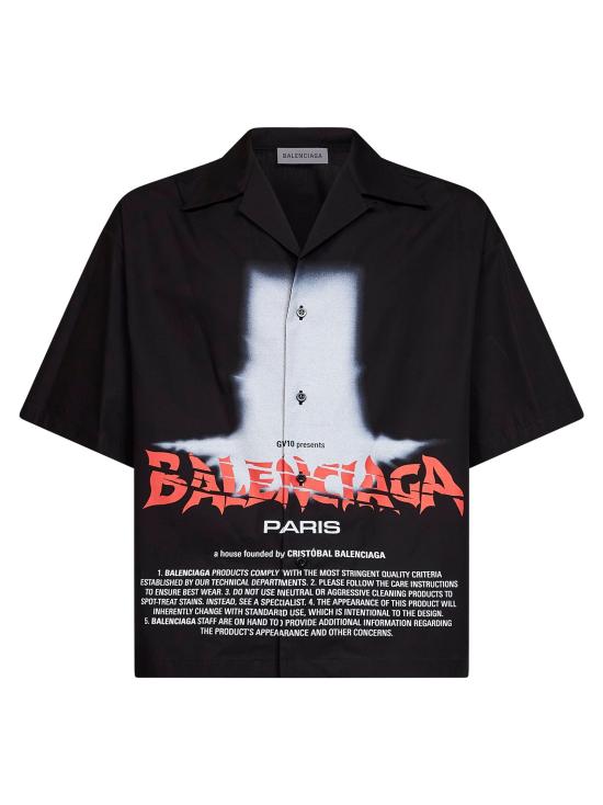 26FW 발렌시아가 셔츠 A001ZPTULA91000 BLACK