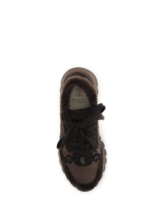 26FW 브루넬로 쿠치넬리 스니커즈 MZSFG3384 BROWN