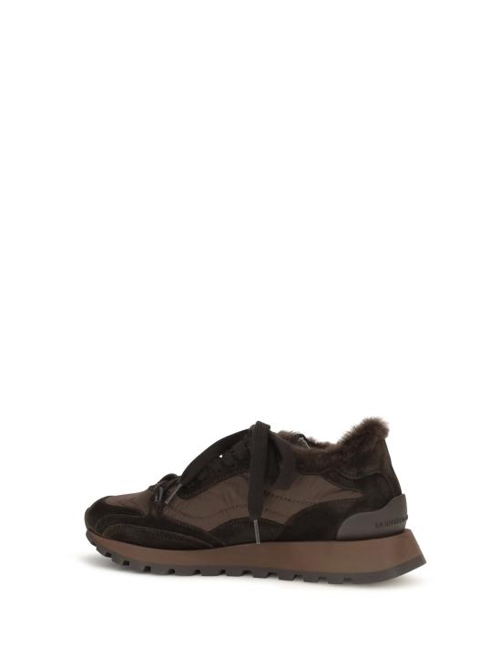 26FW 브루넬로 쿠치넬리 스니커즈 MZSFG3384 BROWN - BRUNELLO CUCINELLI
