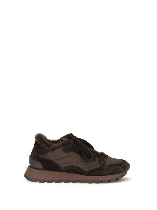 26FW 브루넬로 쿠치넬리 스니커즈 MZSFG3384 BROWN - BRUNELLO CUCINELLI