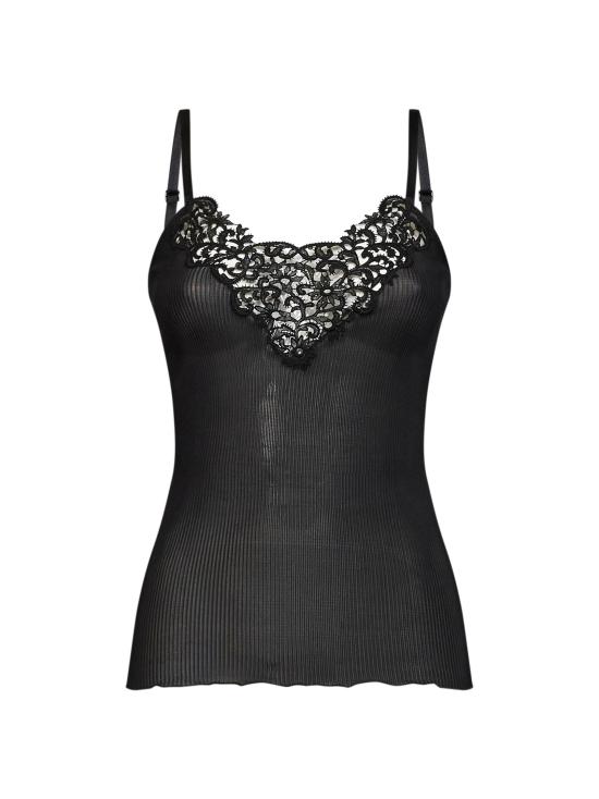 26FW 생로랑 민소매 티셔츠 876791Y37SM1000 BLACK