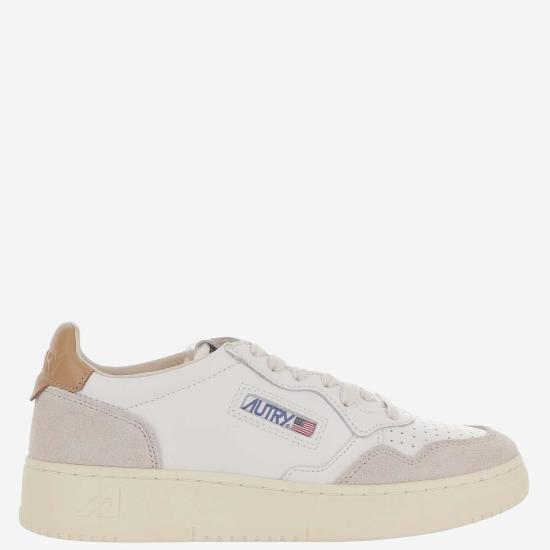 26FW 오트리 메달리스트 로우 레더 스니커즈 AULWLS16 WHITE - AUTRY