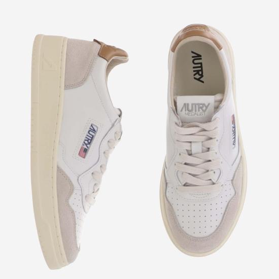 26FW 오트리 메달리스트 로우 레더 스니커즈 AULWLS16 WHITE - AUTRY