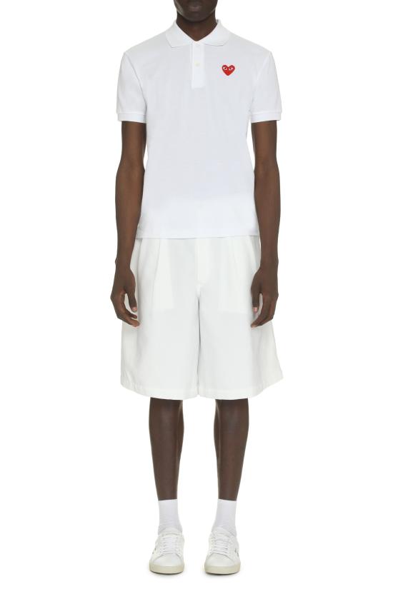  꼼데가르송 탑 AX T006 051 WHITE - COMME DES GARCONS