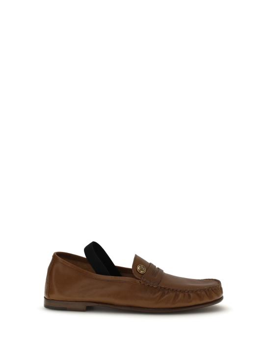 26SS 베르사체 플랫 슈즈 10234311A17346 BROWN