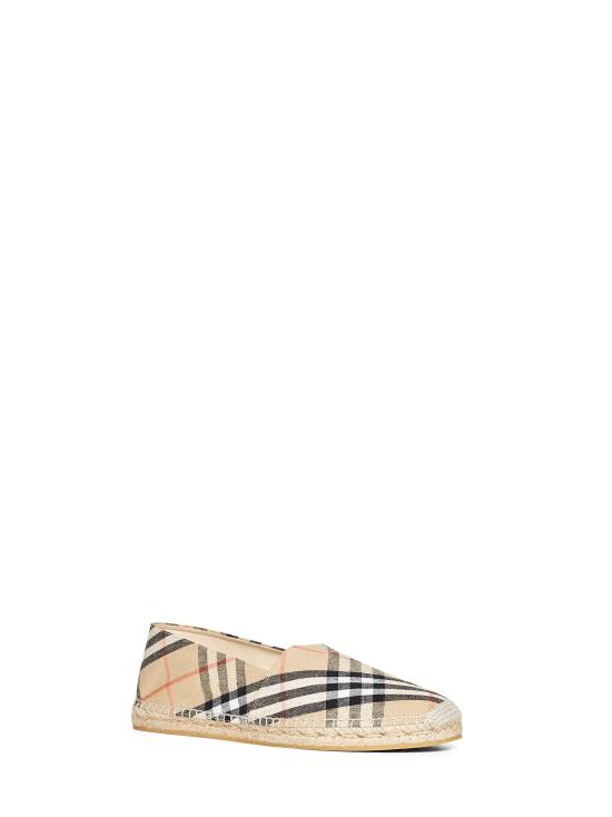 26SS 버버리 체크 뮤스 에스파드리유​ 8109235 B9368 BEIGE - BURBERRY