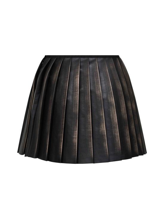 26SS 디젤 Short pleated distressed effect 스커트 A211530ALBP9XX BROWN - DIESEL