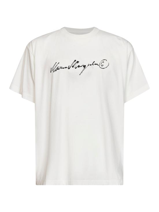26FW MM6 메종마르지엘라 탑 SH0GC0077M20258101 WHITE