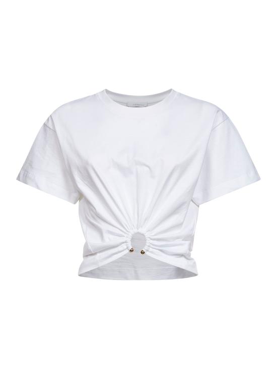 26SS 파코라반 폴로 티셔츠 23AJTO539CO0485P109 WHITE