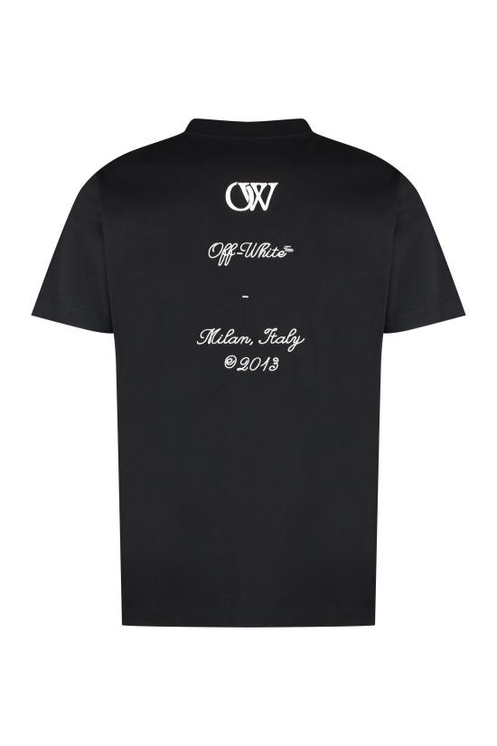  오프화이트 탑 OMAA027S24JER005 BLACK - OFF WHITE