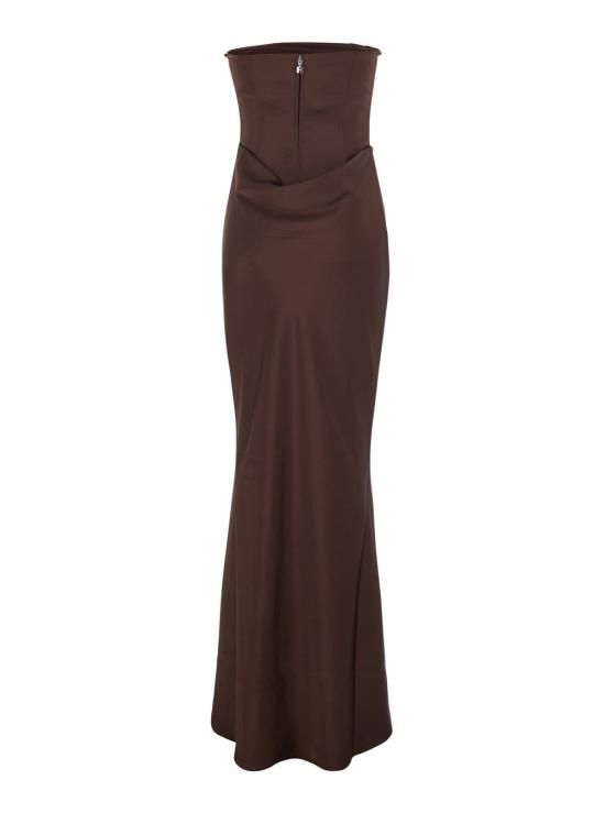 26FW 로테이트 바이 크리스텐슨 원피스 1163362910 BROWN - ROTATE BY BIRGERCHRISTENSEN