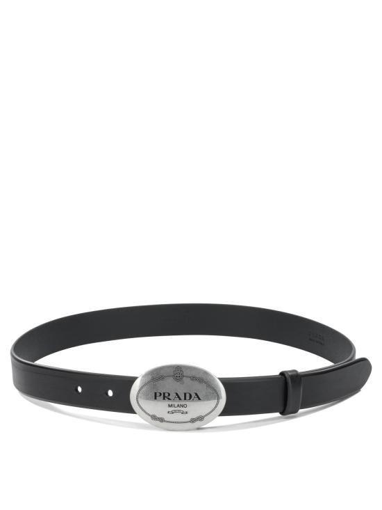 26FW 프라다 여성 가죽 벨트 1CM3102HILF0002 Black