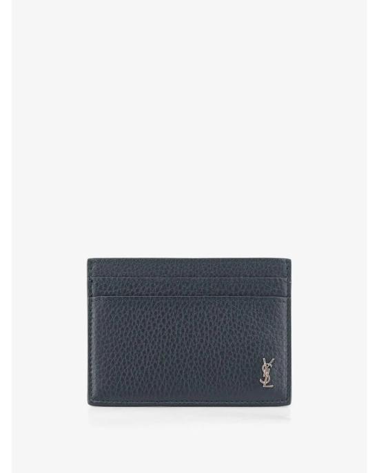 26FW 생로랑 타이니 카산드라 카드 케이스 그레인드 레더 847951AAELP3038 Blue
