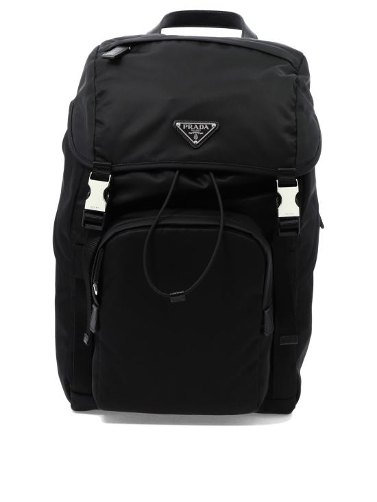 26FW 프라다 리나일론 앤 사피아노 백팩 2VZ1352DMGF0002 V HOL Black