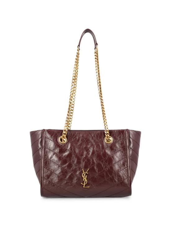 26FW 생로랑 니키 스몰 쇼핑백 8726800EN076195 Bordeaux