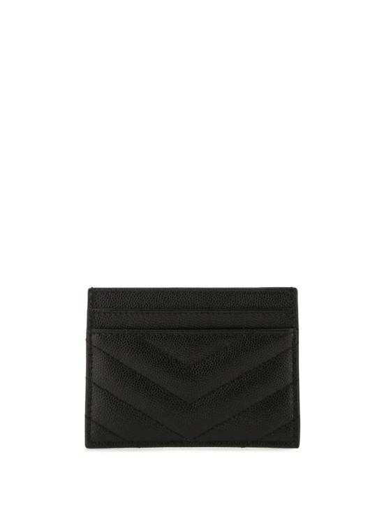 26FW 생로랑 카산드라 마틀라세 카드 케이스 423291BOW011000 Black - SAINT LAURENT