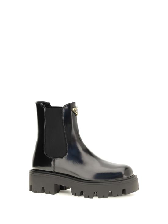 26FW 프라다 브러쉬드 레더 첼시 부츠 1T186OFB050055 BLACK - PRADA