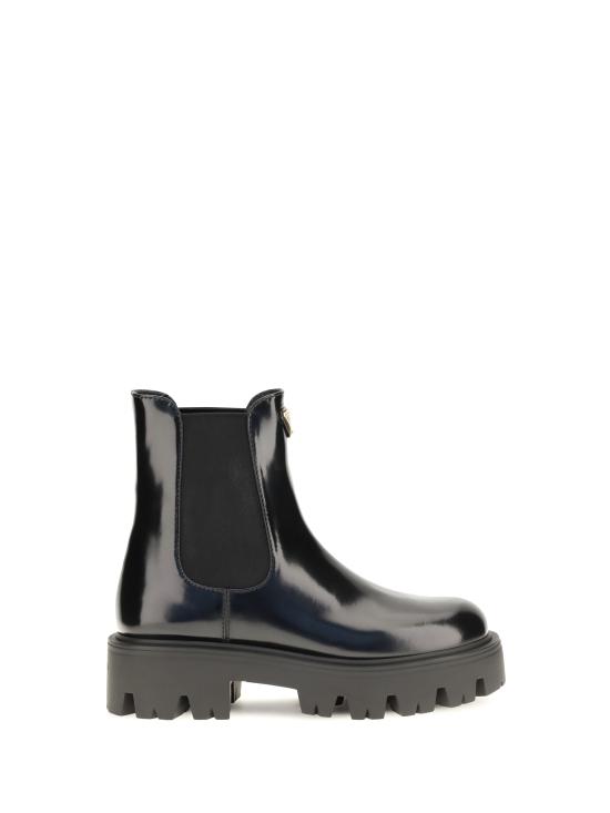 26FW 프라다 브러쉬드 레더 첼시 부츠 1T186OFB050055 BLACK