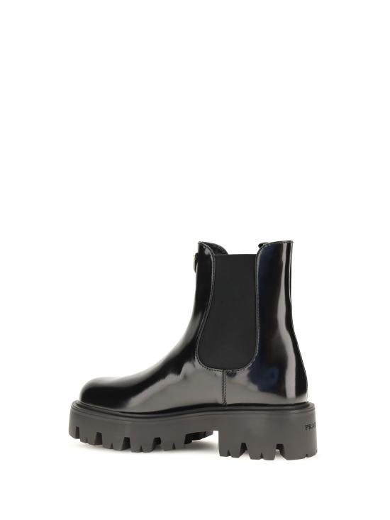 26FW 프라다 브러쉬드 레더 첼시 부츠 1T186OFB050055 BLACK - PRADA