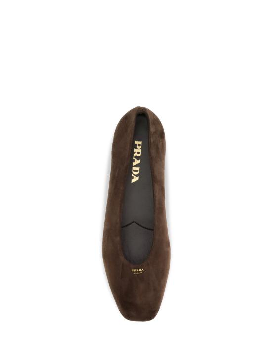 26FW 프라다 브러쉬드 레더 발레리나 1F522OF005103 BROWN - PRADA
