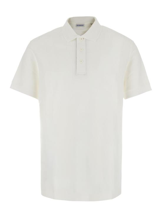 26FW 버버리 코튼 폴로셔츠 8126937 WHITE