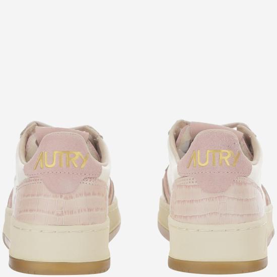 26FW 오트리 메달리스트 로우 레더 스니커즈 AULWCZ03 PINK - AUTRY