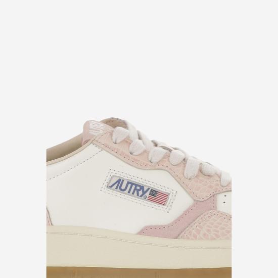 26FW 오트리 메달리스트 로우 레더 스니커즈 AULWCZ03 PINK - AUTRY