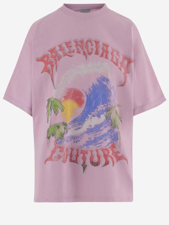 26FW 발렌시아가 폴로 티셔츠 871733 PINK - BALENCIAGA