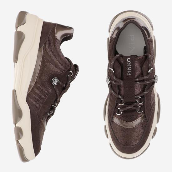 26FW 핑코 스니커즈 SS0195 BROWN - PINKO