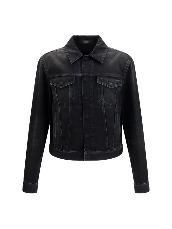 26FW 구찌 워시드 코튼 데님 자켓 워시드 코튼 데님 자켓 872058XDDHQ BLACK