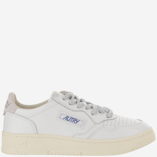 26FW 오트리 메달리스트 로우 레더 스니커즈 AULWSW03 WHITE - AUTRY