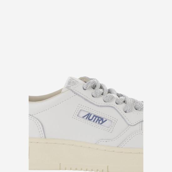 26FW 오트리 메달리스트 로우 레더 스니커즈 AULWSW03 WHITE - AUTRY