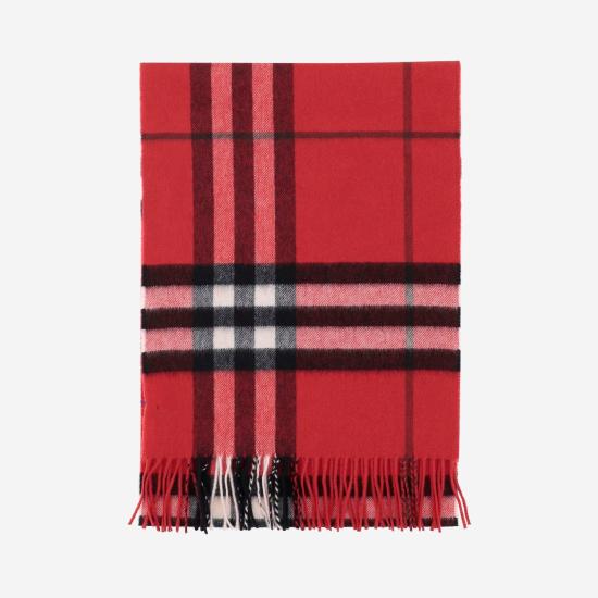 26SS 버버리 체크 캐시미어 스카프 8112640 RED - BURBERRY