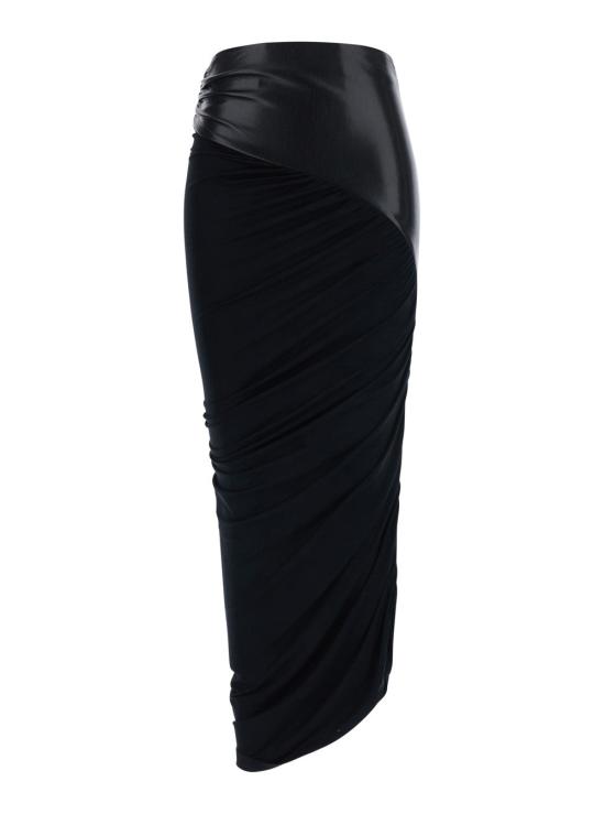 26FW 안다마네 스커트 T200321A BLACK