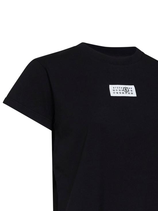 26FW MM6 메종마르지엘라 뉴메릭 코튼 저지 티셔츠 S52GC0327M20258900 BLACK - MM6 MAISON MARGIELA