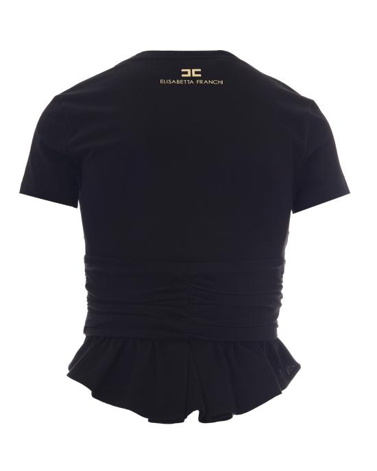 26FW 엘리자베타프랜치 폴로 티셔츠 MA00366E2 BLACK - ELISABETTA FRANCHI