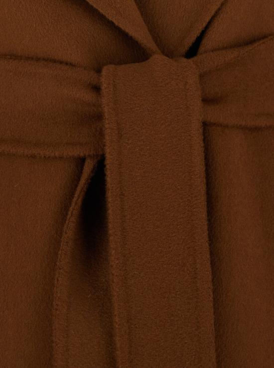 26FW 막스마라 버진 울 벨티드 롱 코트 2626016021600 BROWN - MAX MARA