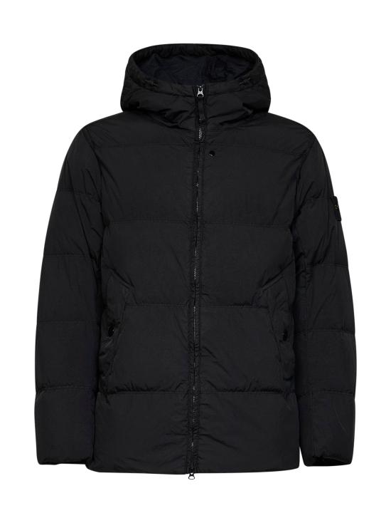 26FW 스톤 아일랜드 크링클 렙스 NY 패딩 재킷 L2S154100037S0A23V0029 BLACK