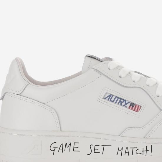 26FW 오트리 메달리스트 로우 레더 스니커즈 AULWML08 WHITE - AUTRY