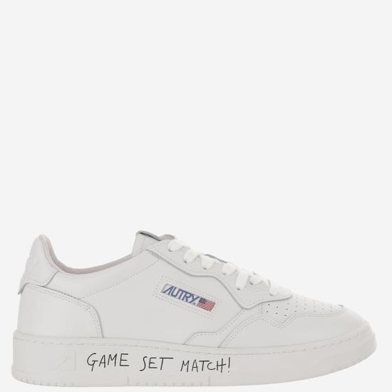 26FW 오트리 메달리스트 로우 레더 스니커즈 AULWML08 WHITE - AUTRY