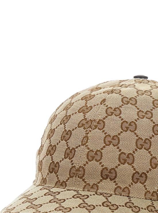 26SS 구찌 웹 디테일 GG 캔버스 베이스볼 캡 200035 BEIGE - GUCCI