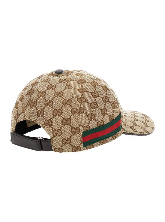 26SS 구찌 웹 디테일 GG 캔버스 베이스볼 캡 200035 BEIGE - GUCCI