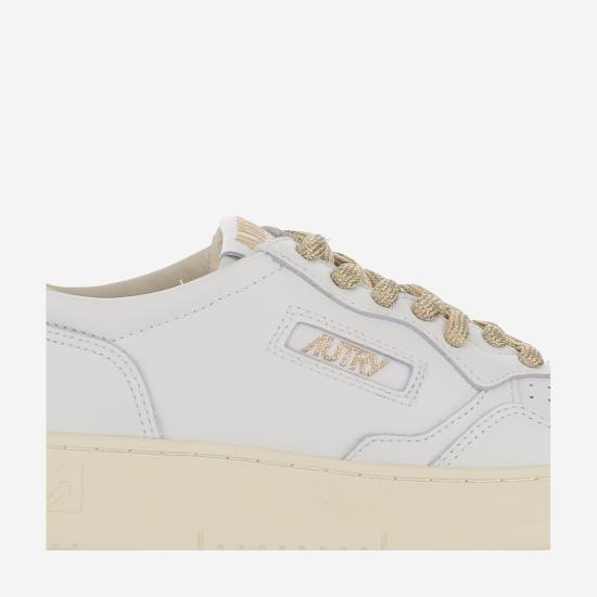 26FW 오트리 메달리스트 로우 레더 스니커즈 AULWSW01 WHITE - AUTRY