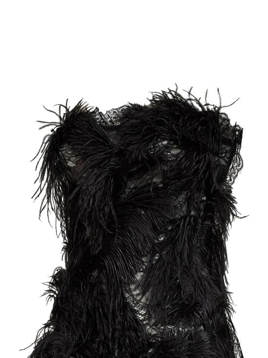 26FW 디 아티코 원피스 261WCA00520EMB035RA100 BLACK - THE ATTICO