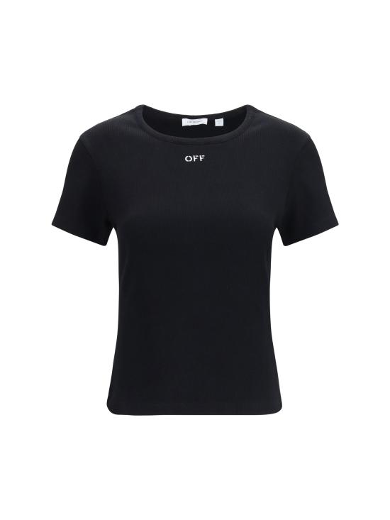 26FW 오프화이트 폴로 티셔츠 2FA00679T BLACK - OFF WHITE