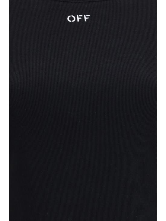 26FW 오프화이트 폴로 티셔츠 2FA00679T BLACK - OFF WHITE