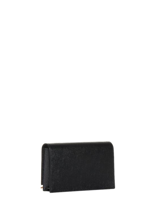 26FW 생로랑 케이트 체인 월렛 태슬 그레인 드 뿌드르 엠보스 레더백 742833BOW0J1000 BLACK - SAINT LAURENT